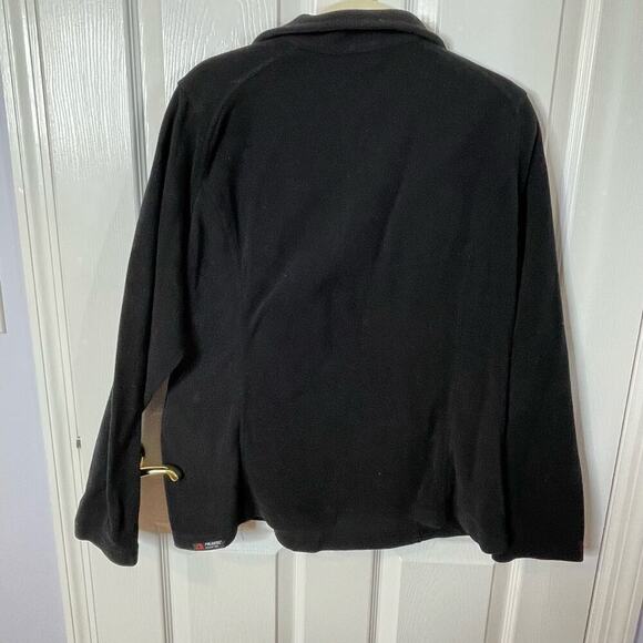 Lands' End half zip popover fleece L black ladies Polartec - Picture 6 of 7